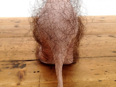 Zhu Tian – Babe sculpture – Silicone, human air, pigment