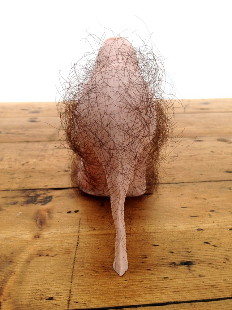 Zhu Tian – Babe sculpture – Silicone, human air, pigment