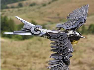 Jeremy Mayer – Bird – Typewriter assemblage sculptures