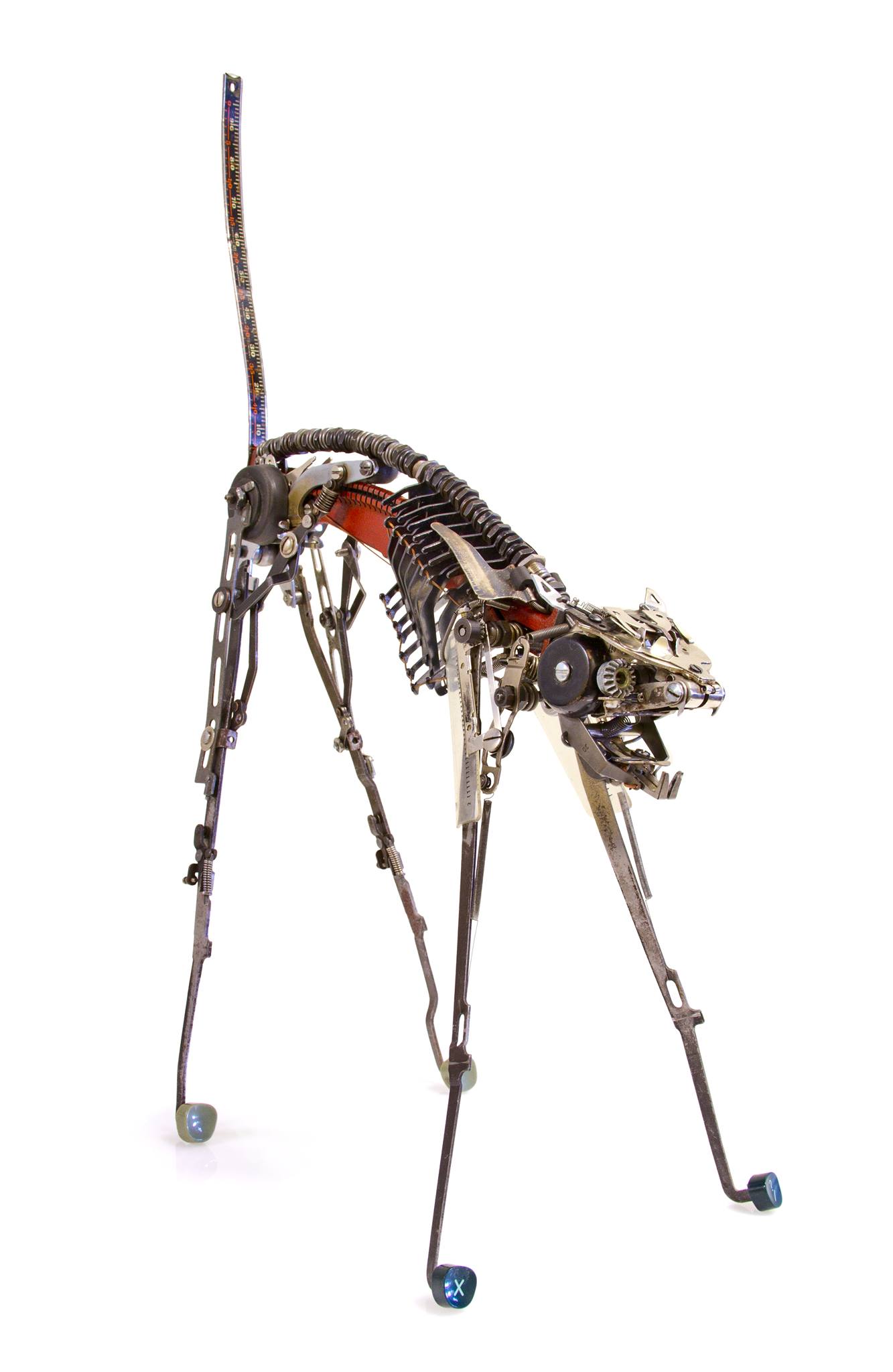 Jeremy Mayer – Cat XXI – Typewriter parts – 20 x 30 x 50 cm – 2014