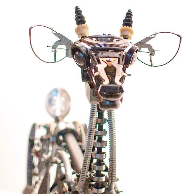 Jeremy Mayer – Typewriter assemblage sculpture – Deer III. 2010