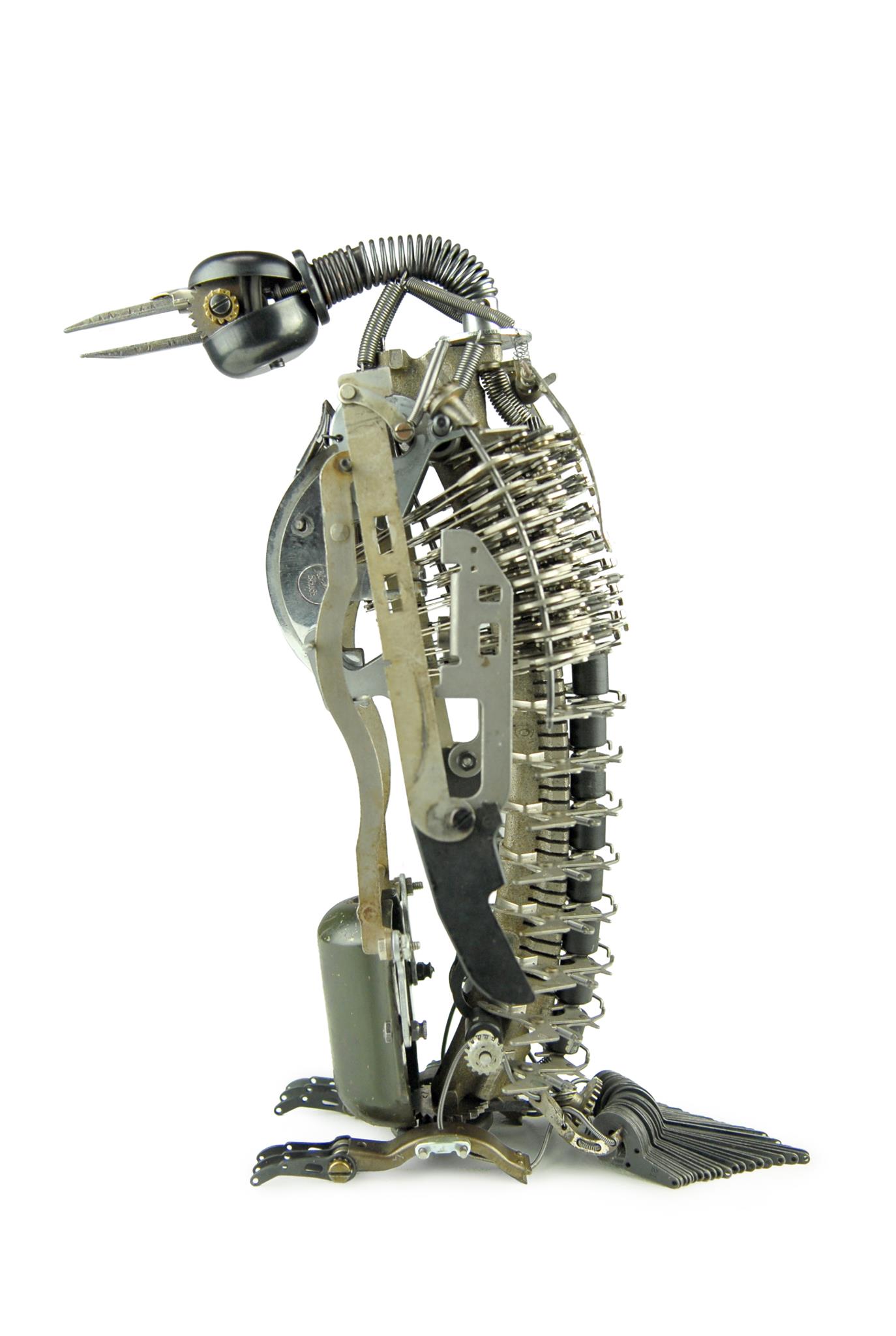 Jeremy Mayer – Typewriter assemblage sculpture – Penguin III