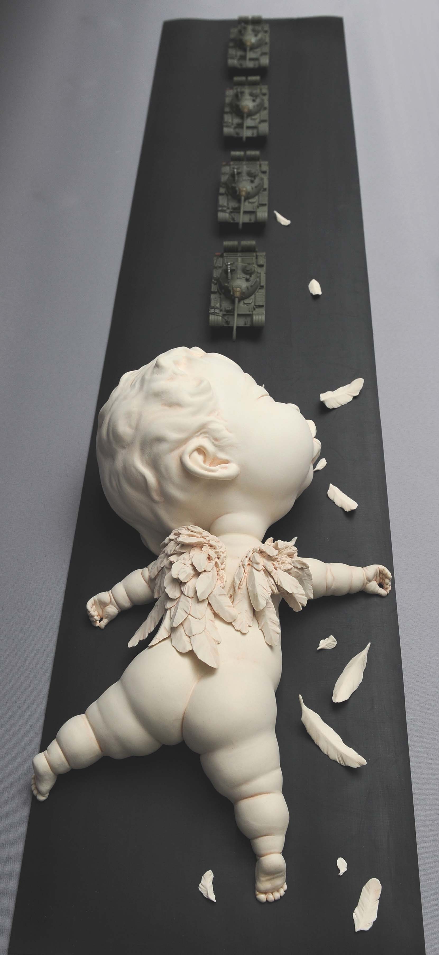 Johnson Tsang – Sculpture « Guardians’ Fall »