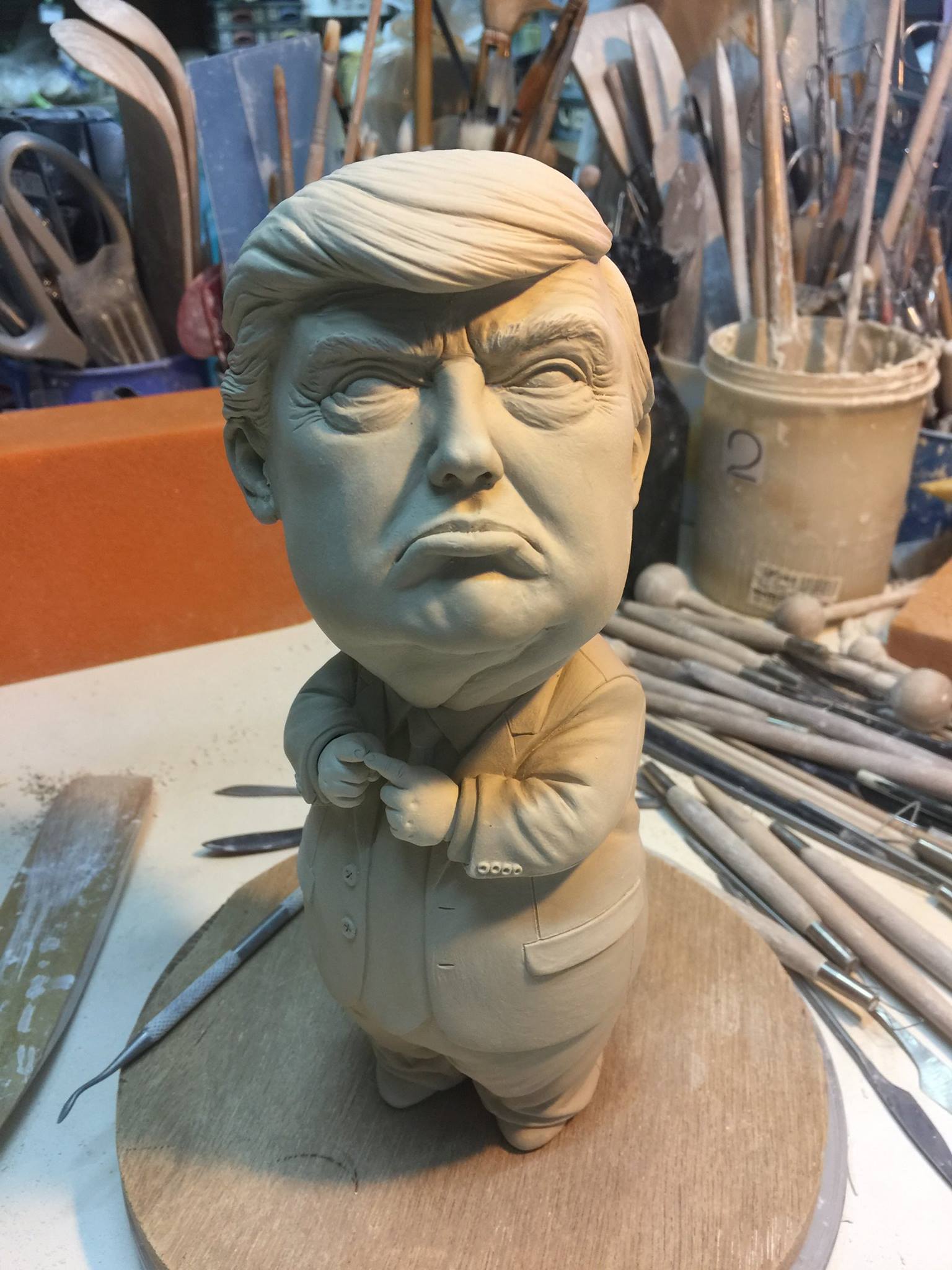 Johnson Tsang – Trump sculpture – The other side of the president