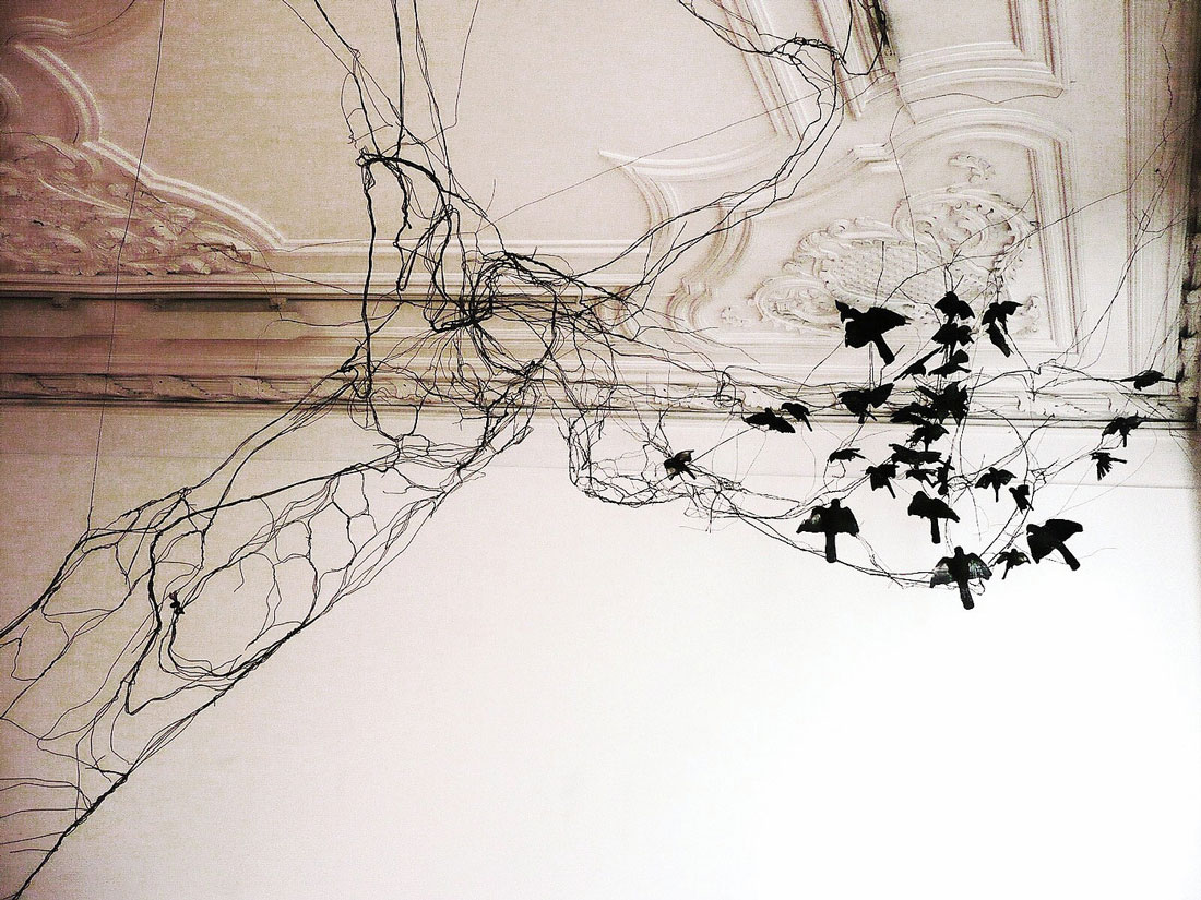 David Oliveira – Wire sculptures tree birds