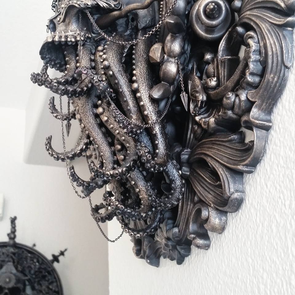 Cam Rackam – Sculptures – Detail shot of Blind Cthulhu