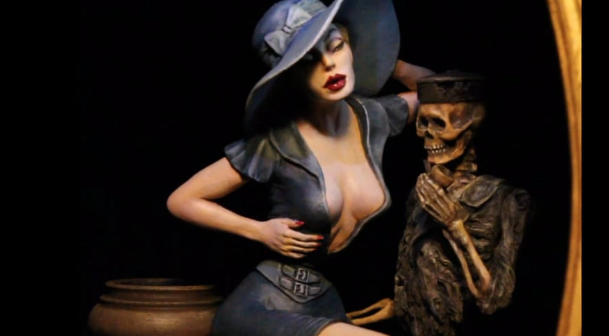 ” The Widow’s Jar” automaton by Thomas Kuntz