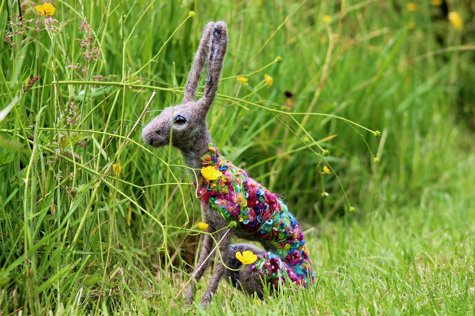 Dee McCracken – wool sculpture – lapin