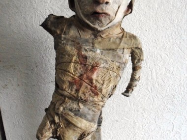 Stroff Denis – Sculptures mixed media – « Marqué » Mixed media – h. 55 cm