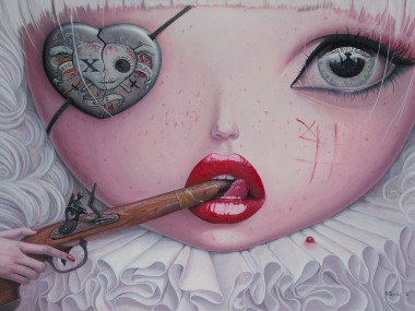 Adrian Borda – Love Slowly Kills IV – Oil on canvas 50x70cm