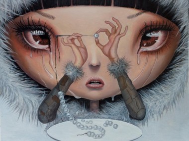 Adrian Borda – Sadness is My Single Fortune – oil on canvas 45×36 cm