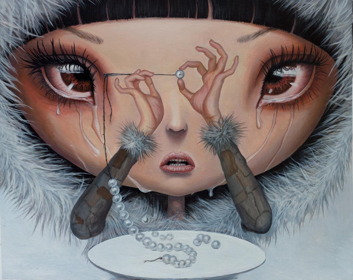 Adrian Borda – Sadness is My Single Fortune – oil on canvas 45×36 cm