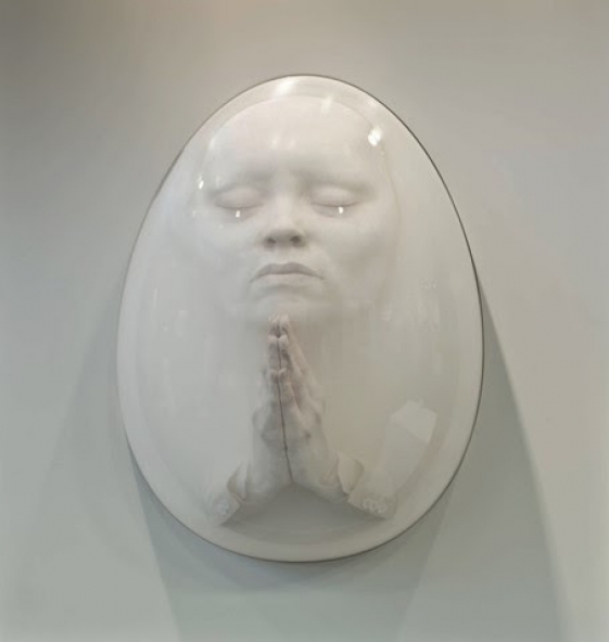 Bahadır Baruter – Sculpture – Untitled IV Silicon, epoxy, acrylic resin, plexiglas, wood, 110 x 106 x 24 cm, 2015