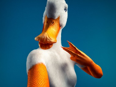 Digital 3D series Cristian Girotto – Selfie animal duck