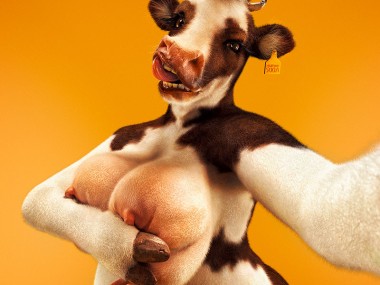 Digital 3D series Cristian Girotto – Selfie animal cow