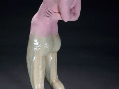 Magda Gluszek – Party’s Over, 2012, stoneware, glaze, flock, resin – Sculpture