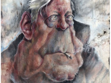 Frank Hoppmann – caricature satirique – Helmut Schmidt