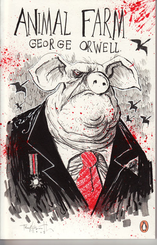 Ben Templesmith - Animal farm Orwell illustration