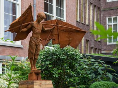 Coderch & Malavia, Sculptors – Learning to Fly, life size. Bronze.