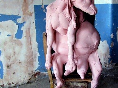 Dorcas Casey – Textile sculpture – Goat
