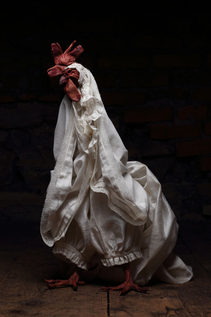 Dorcas Casey – Textile sculptures Coq