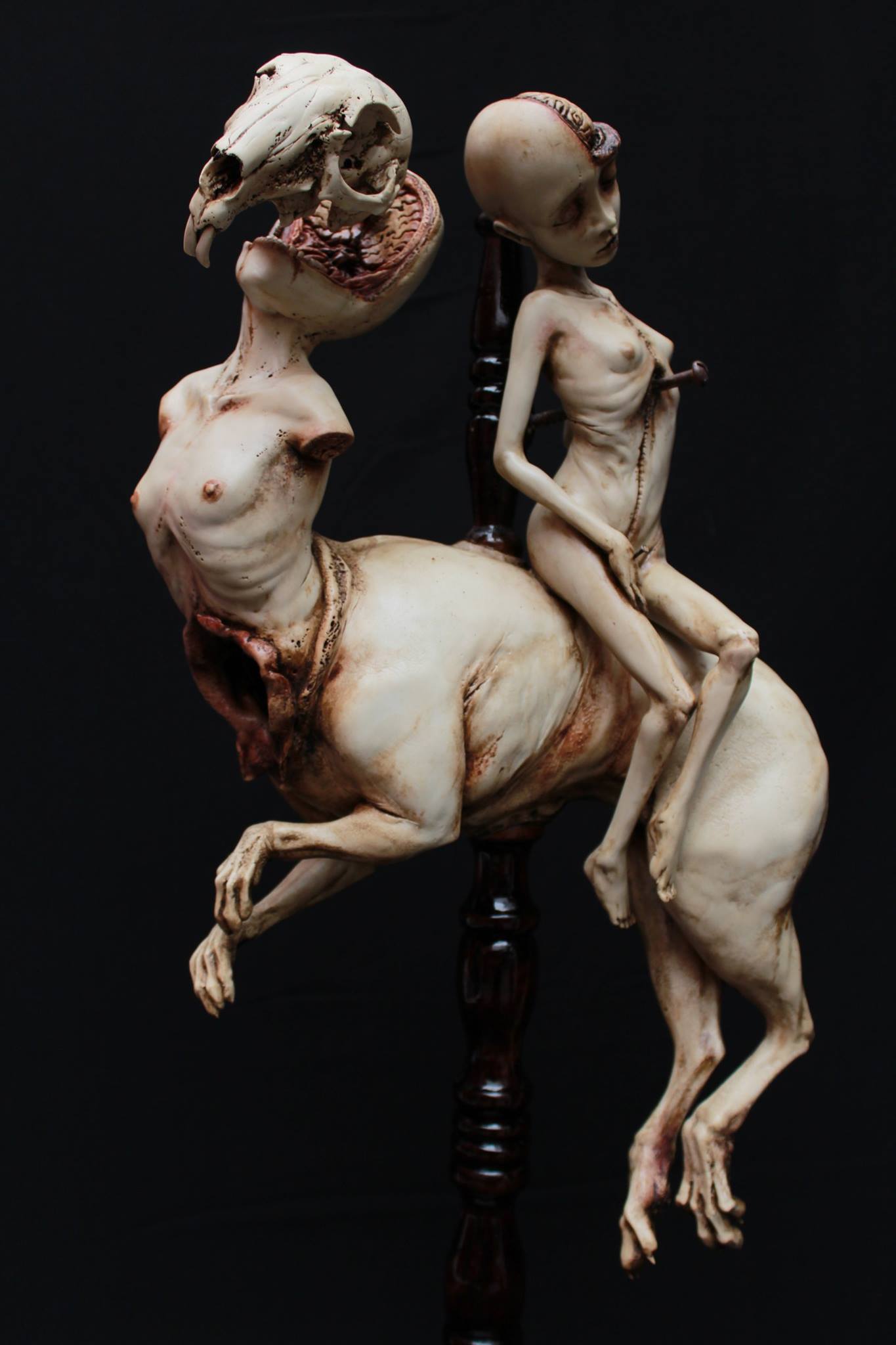 Emil Melmoth, Sculptures – Alice in Morgueland (formaldehyde journey)