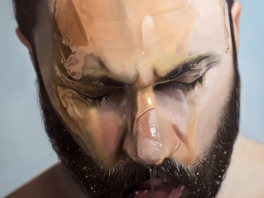 Mike Darkas – Hyper-realistic paintings – Self portrait