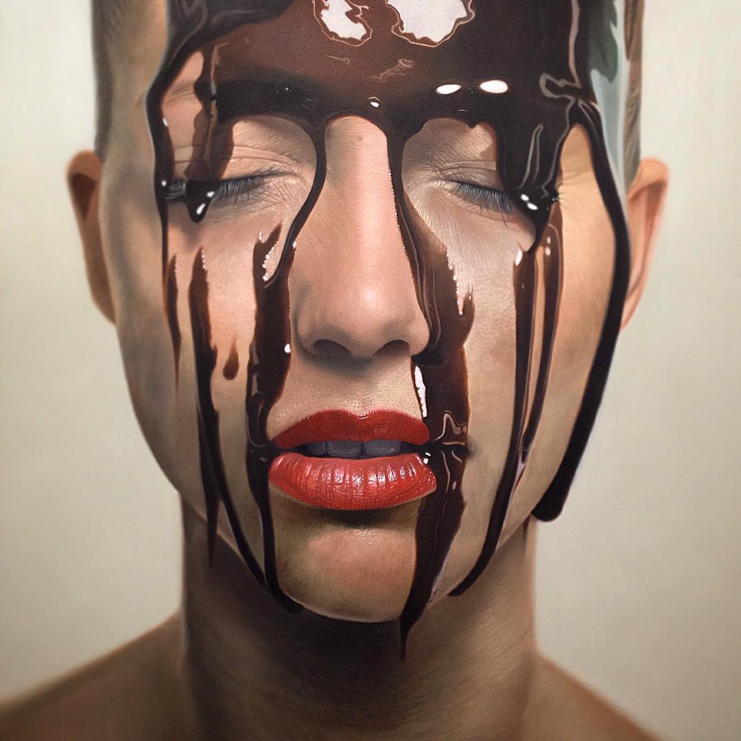 Mike Darkas – Hyper-realistic paintings portraits