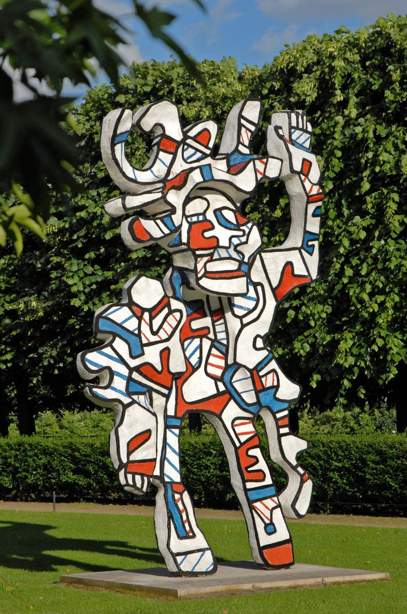 Jean Dubuffet – Le Bel costumé 1973 – Résine époxy, peinture polyuréthane