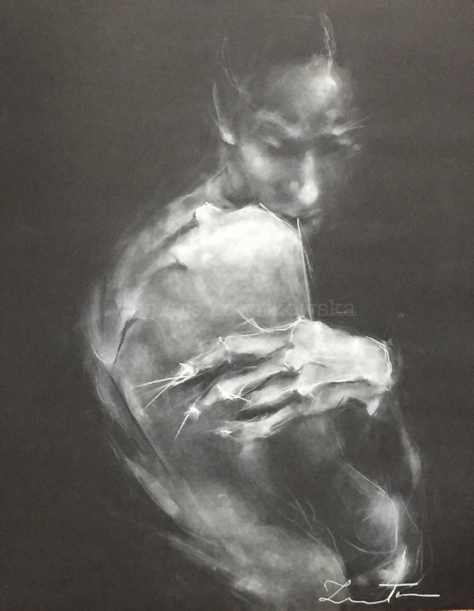 Ter Ars Zawitkowska – Charcoal and pastel on paper