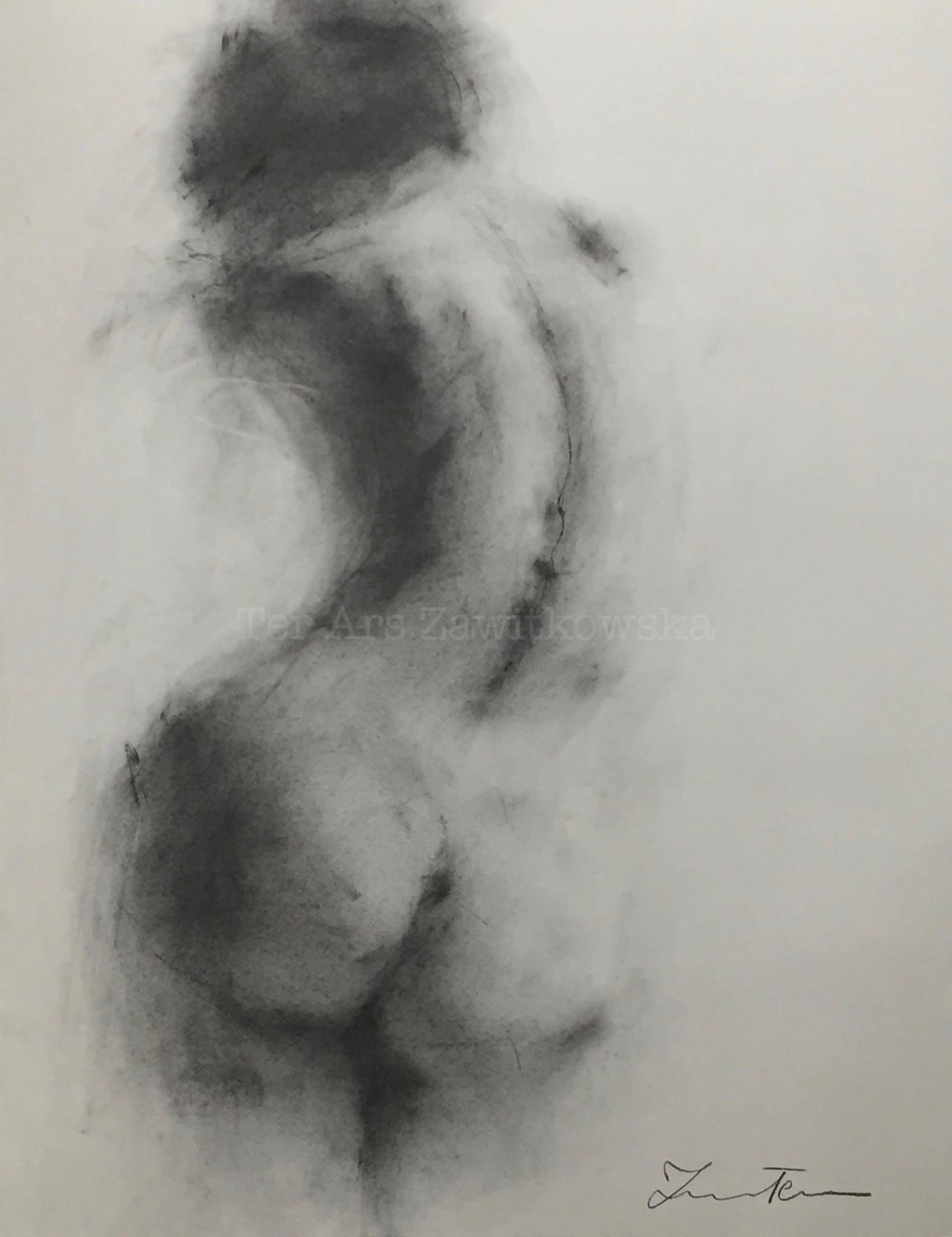 Ter Ars Zawitkowska – Charcoal and pastel on paper