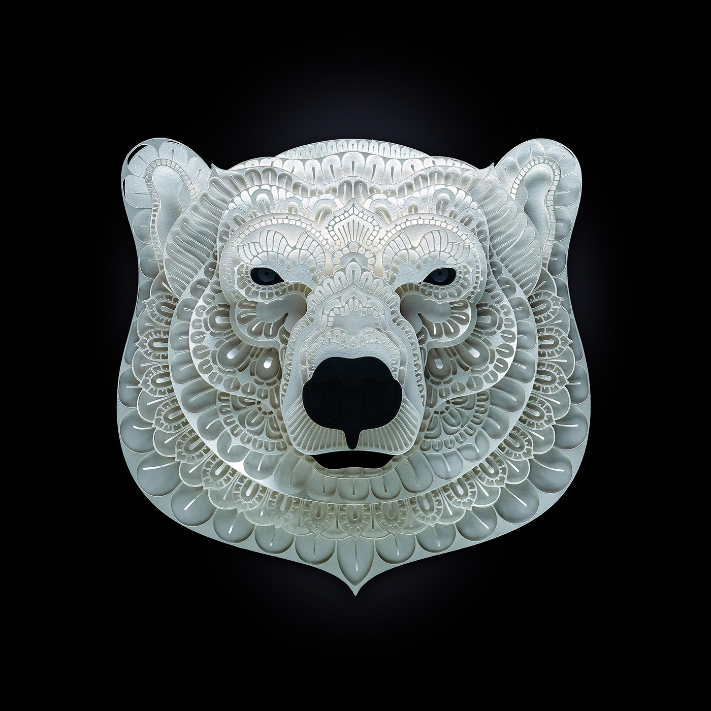 Patrick Cabral – papercuts Art – Bear