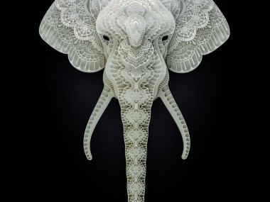 Patrick Cabral – papercuts Art – Elephant
