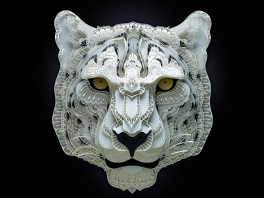 Patrick Cabral – papercuts Art – Leopard