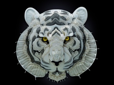 Patrick Cabral – papercuts Art – Tiger