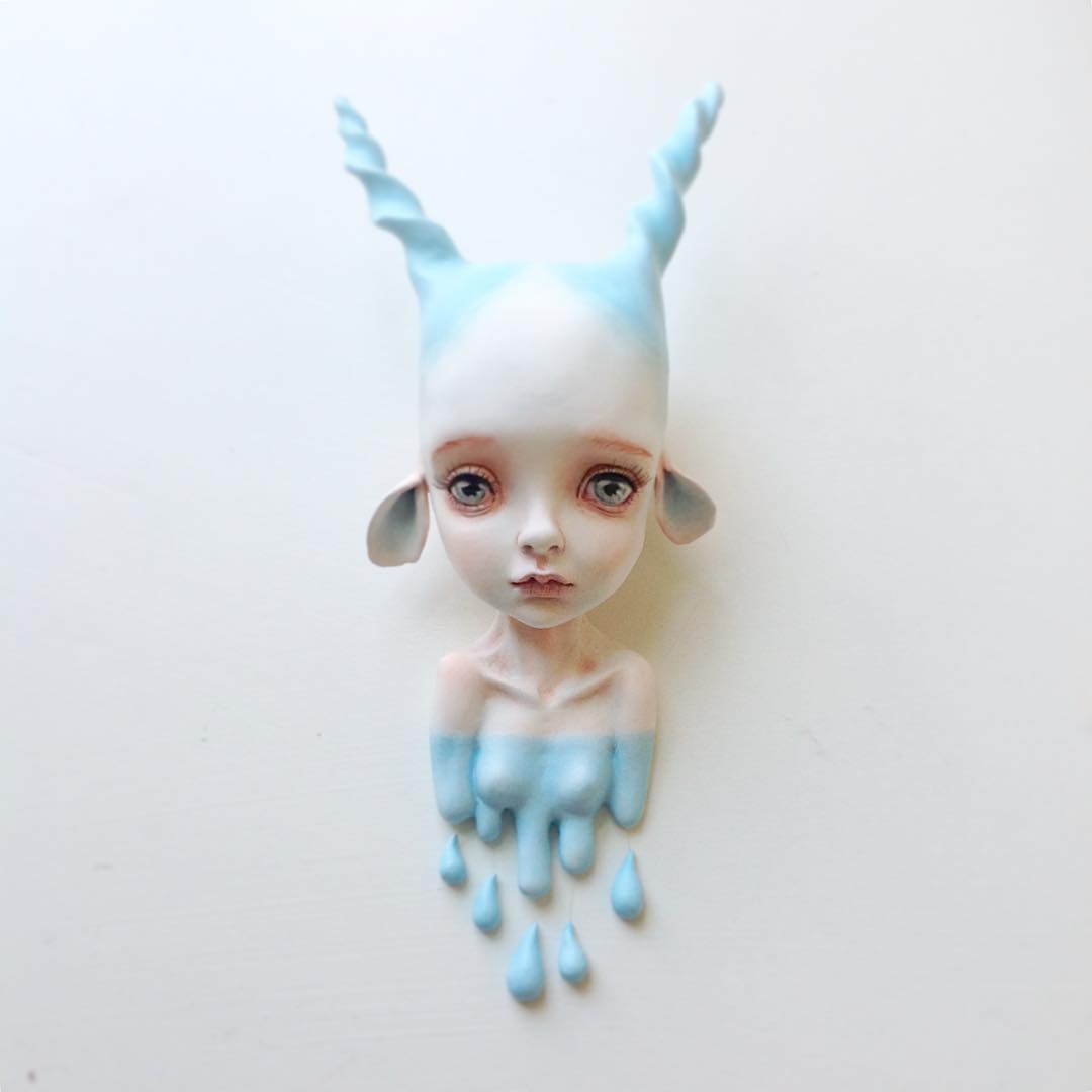 Erica Borghstijn – Art dolls sculpture « Antelope »