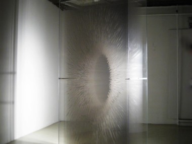 Emergence of Perception by David Spriggs. Painted layered transparencies. 2008