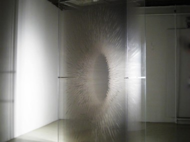Emergence of Perception by David Spriggs. Painted layered transparencies. 2008