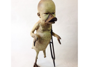 Costa Magarakis – Sculpture, Duck you! Mixed media sculpture