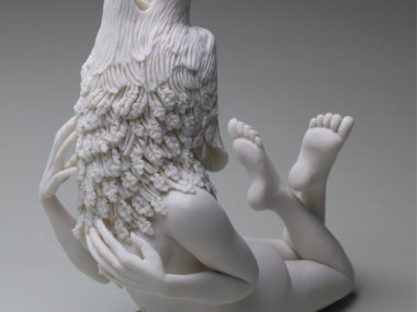 Crystal Morey Artist Sculptor Porcelain – New Symbiosis, Grey Wolf