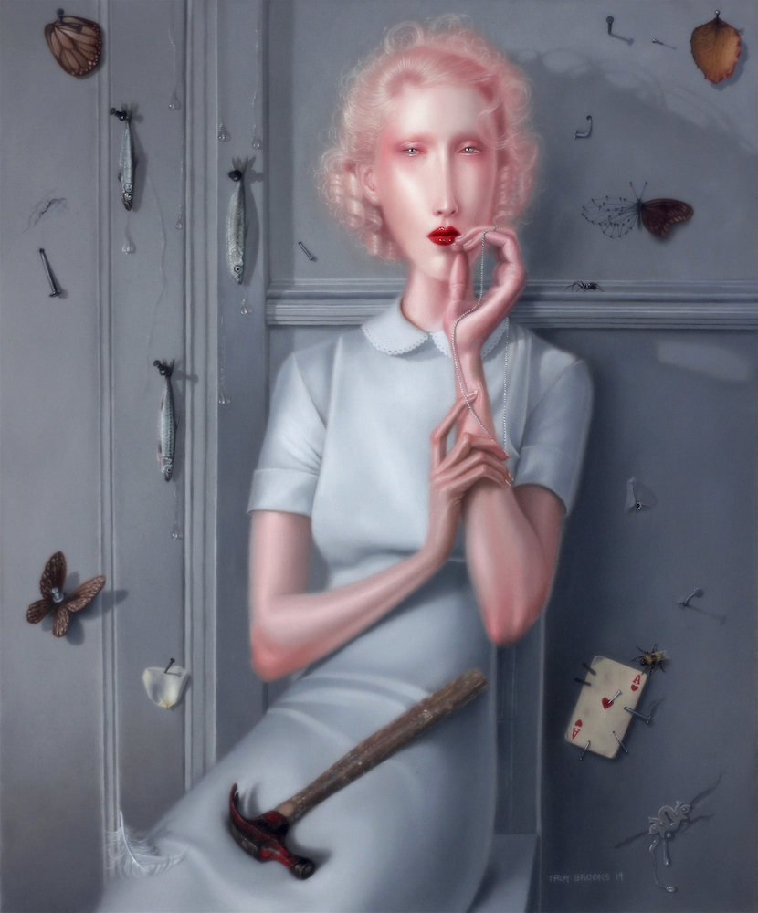 Troy Brooks, Gravity Of Regret – Oil on canvas