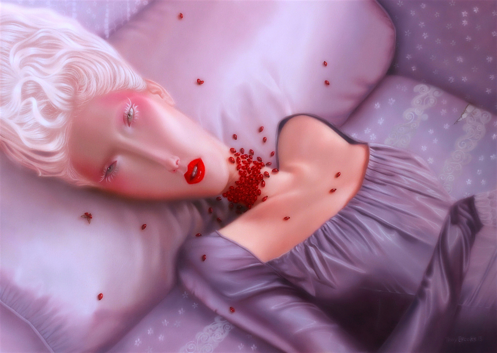 Troy Brooks, Love bugs – Oil on canvas