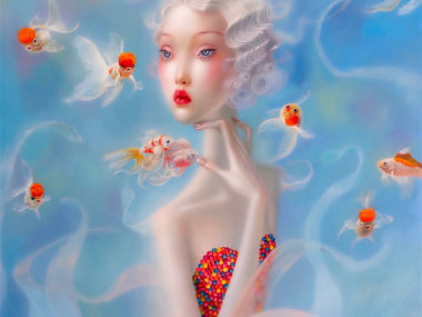 Troy Brooks, Water Lily – Oil on canvas