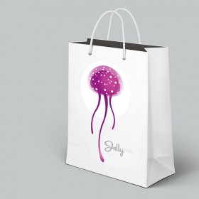 Shopping Bag Jelly Fish-Logo example
