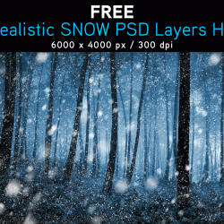 Free Realistic SNOW psd Layer HR