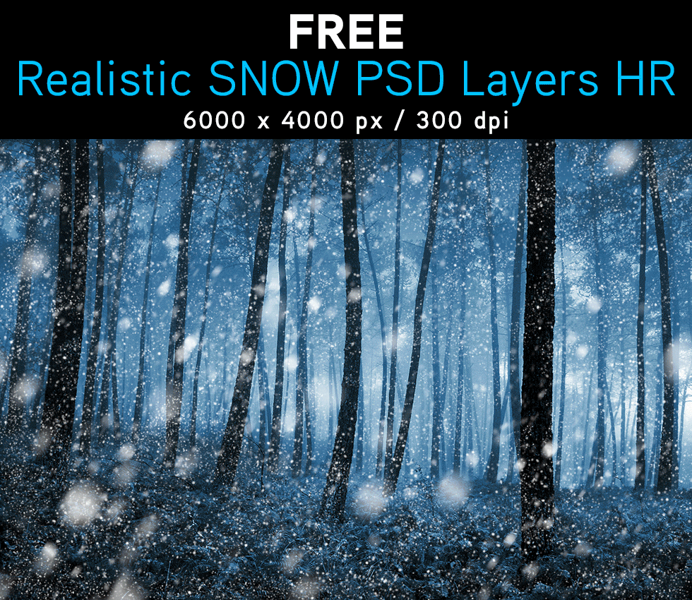 Free Realistic SNOW psd Layer HR