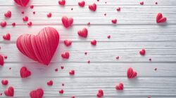 Valentine candy hearts background