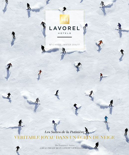 Création/exécution magazine 100 pages LAVOREL Hôtel de Luxe, mise en page et direction artistique, Lyon