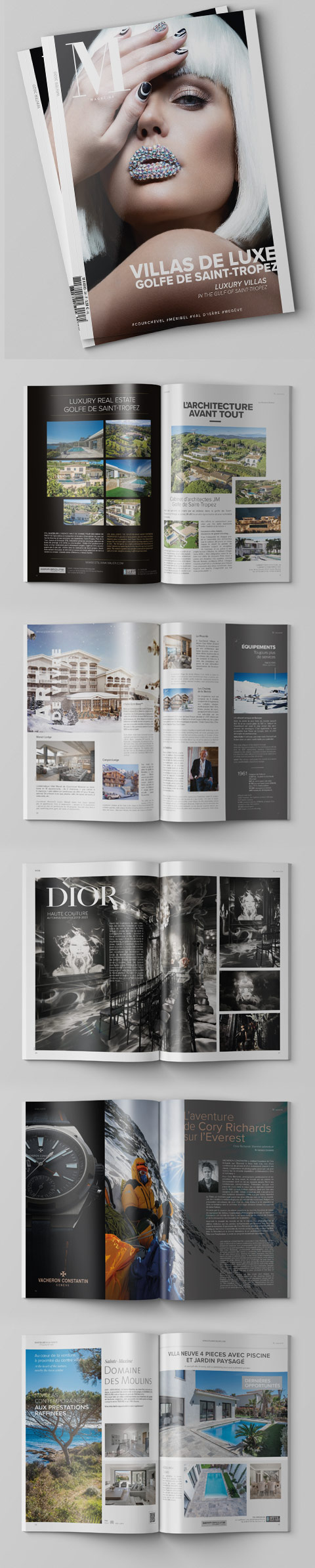 Magazine print Immobilier Luxe - 116 pages